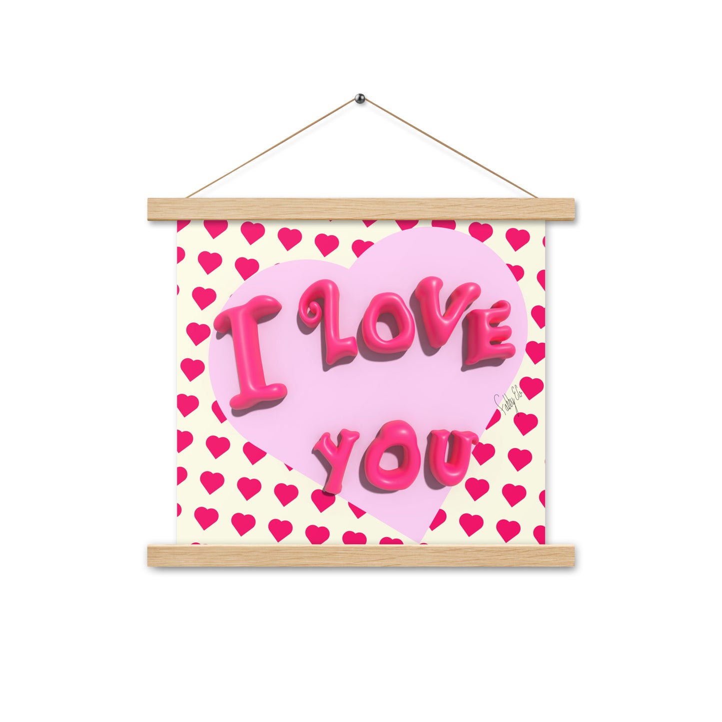 I love you heart Poster with hangers