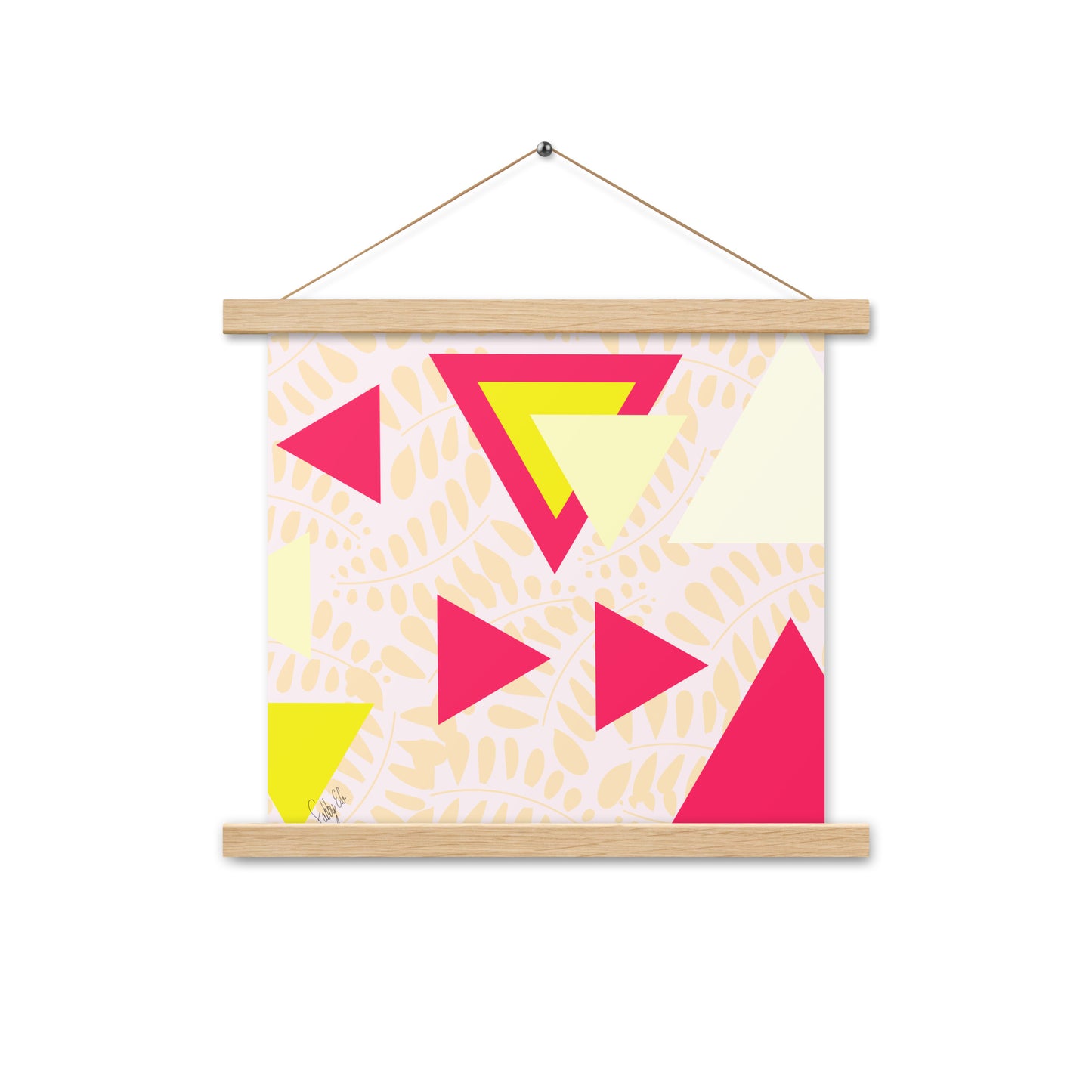 Triangular petals Poster with hangers