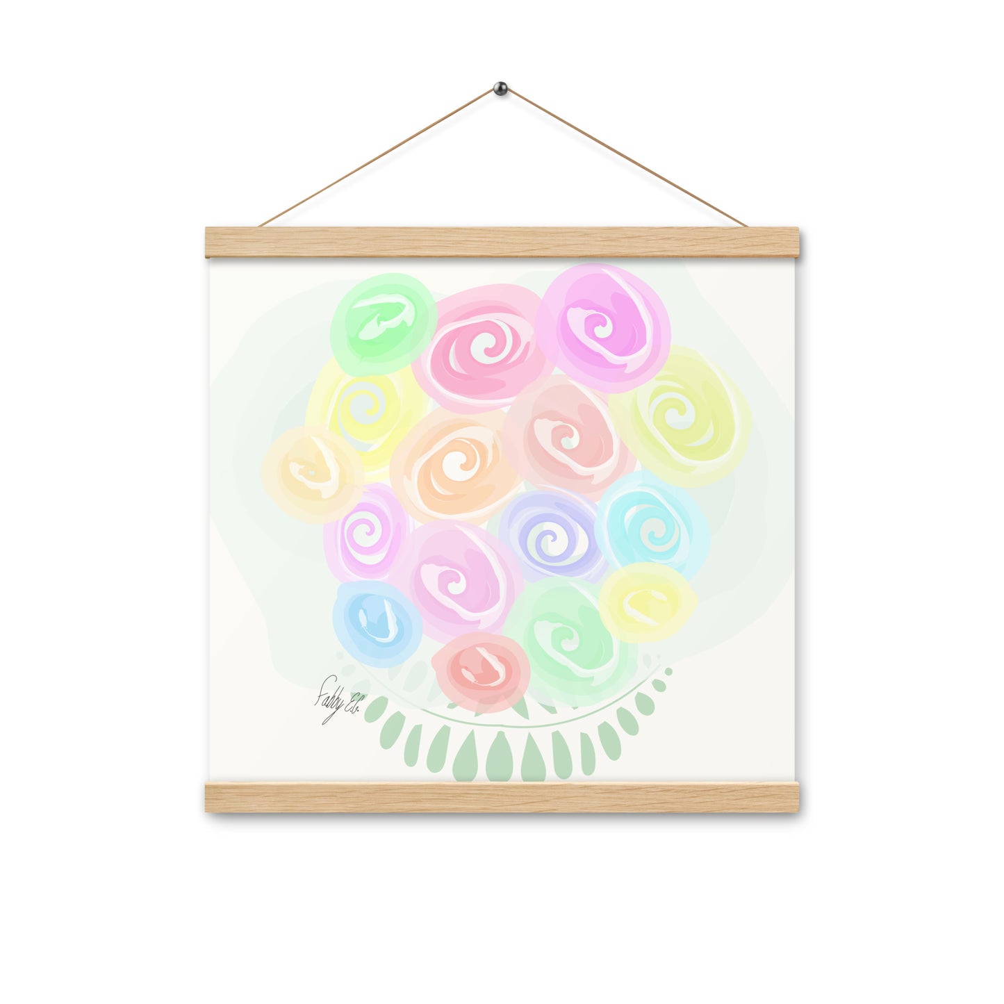 Bouquet of flowers Poster with hangers