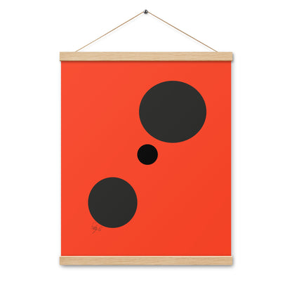 Dots orange Poster with hangers