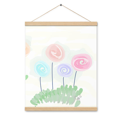 Women’s day flowers Poster with hangers