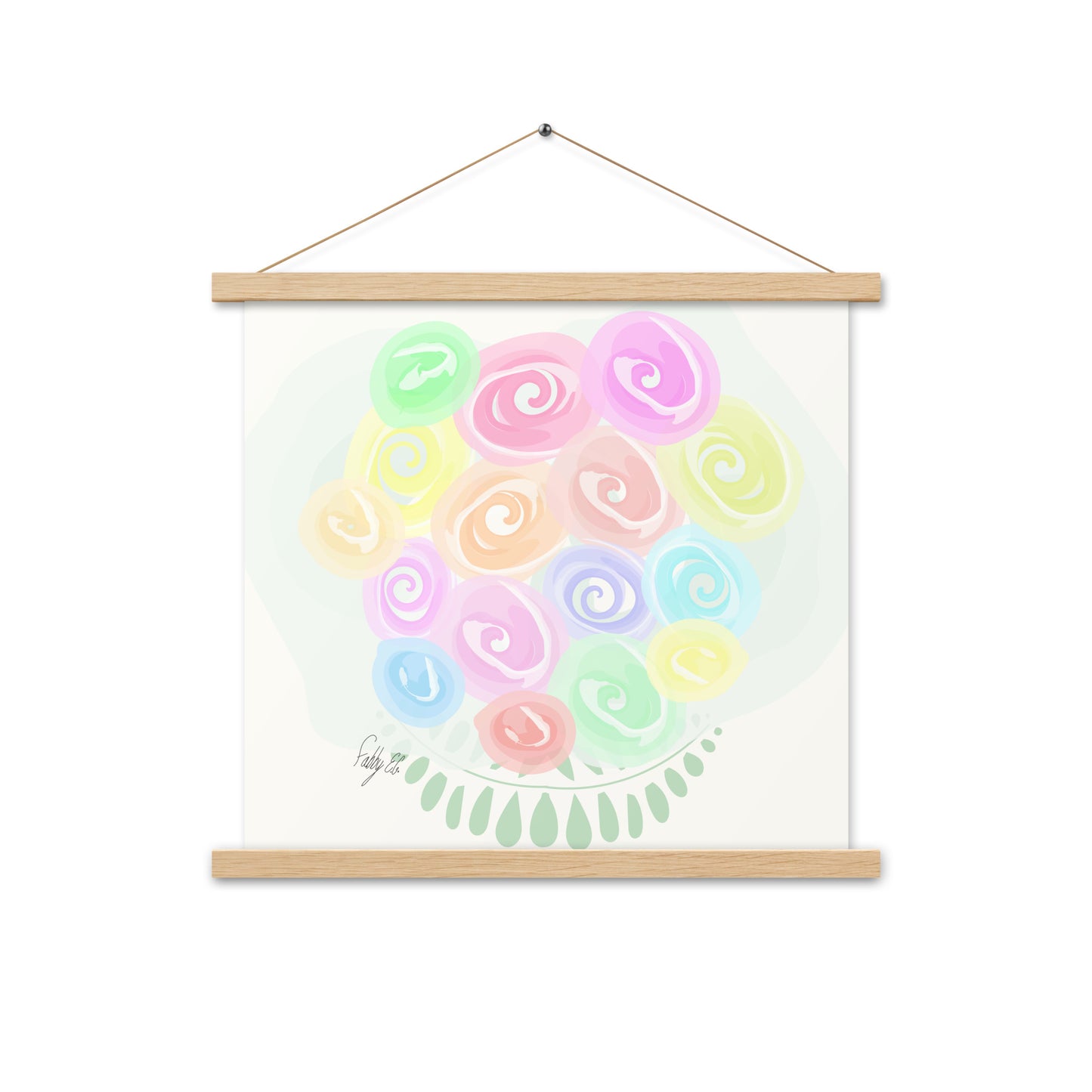 Bouquet of flowers Poster with hangers