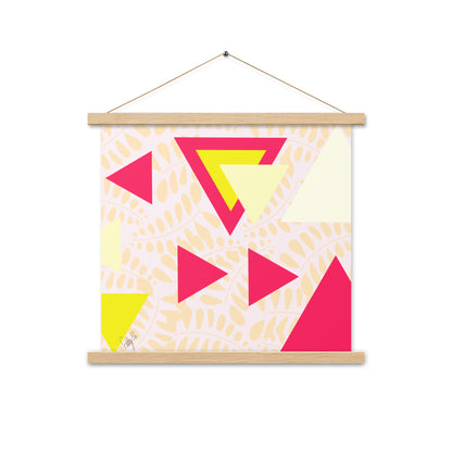 Triangular petals Poster with hangers