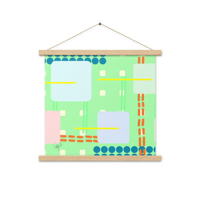 Off grid green Poster with hangers