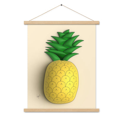 Pineapple 3D Poster with hangers