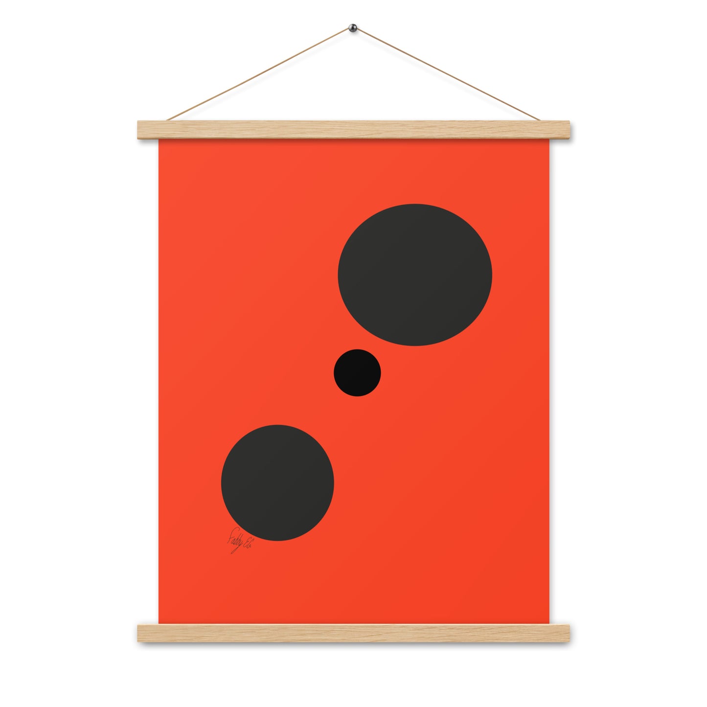 Dots orange Poster with hangers