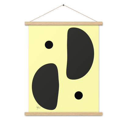 Mirror effect dots yellow warmth Poster with hangers