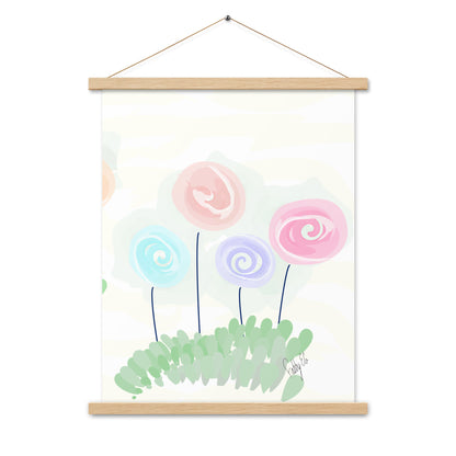 Women’s day flowers Poster with hangers