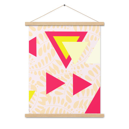 Triangular petals Poster with hangers