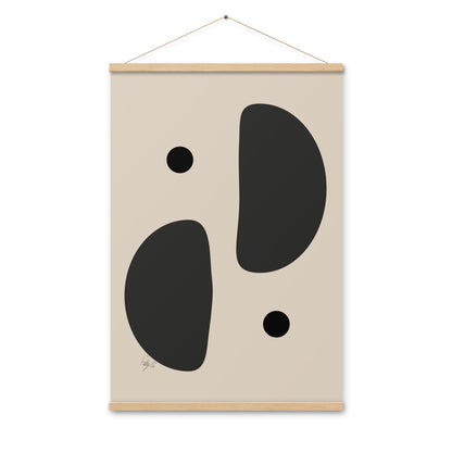 Mirror effect dots pale Poster with hangers