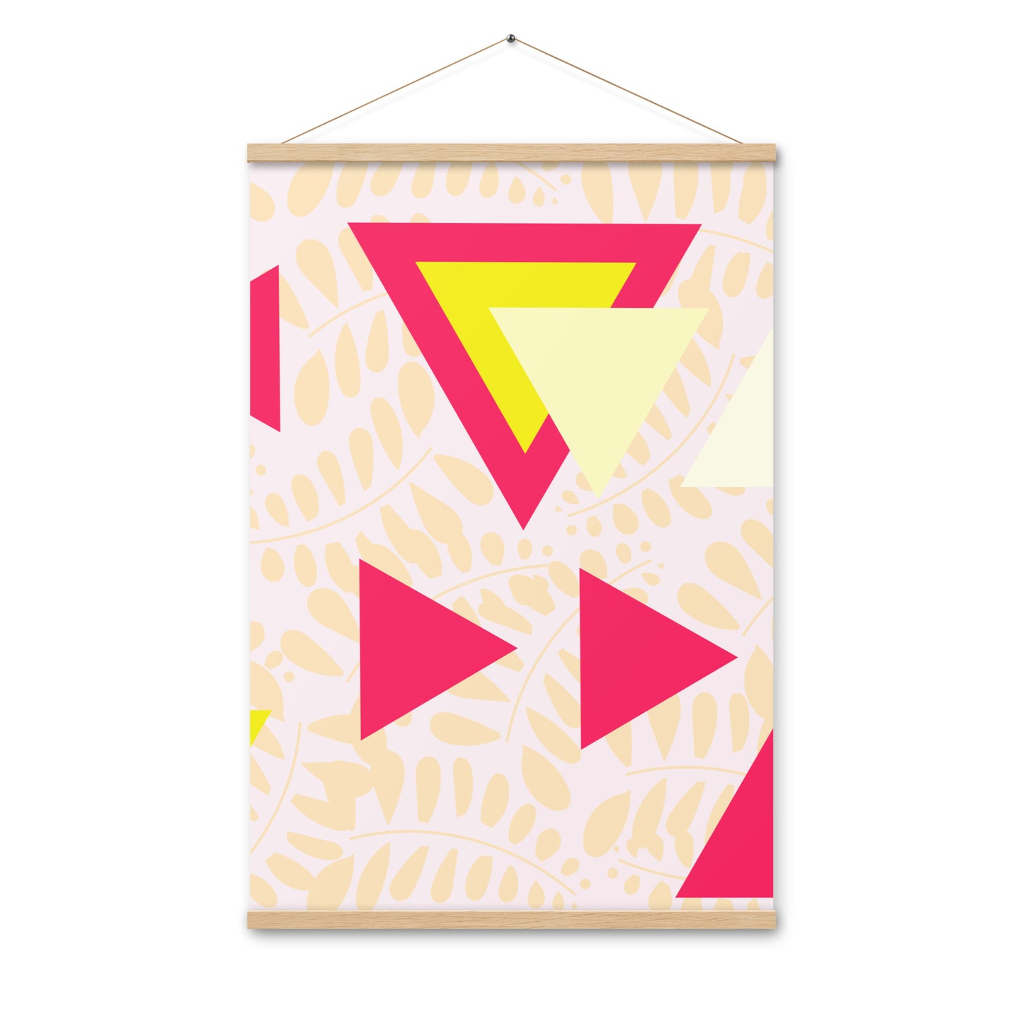 Triangular petals Poster with hangers