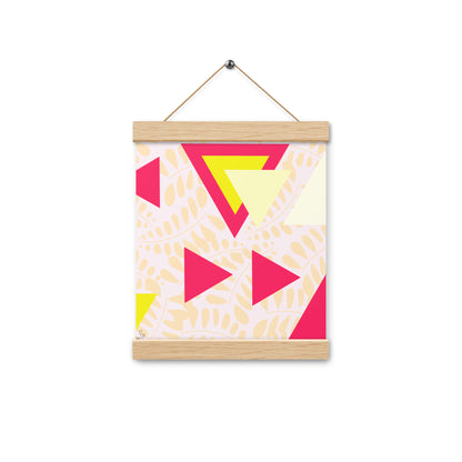 Triangular petals Poster with hangers