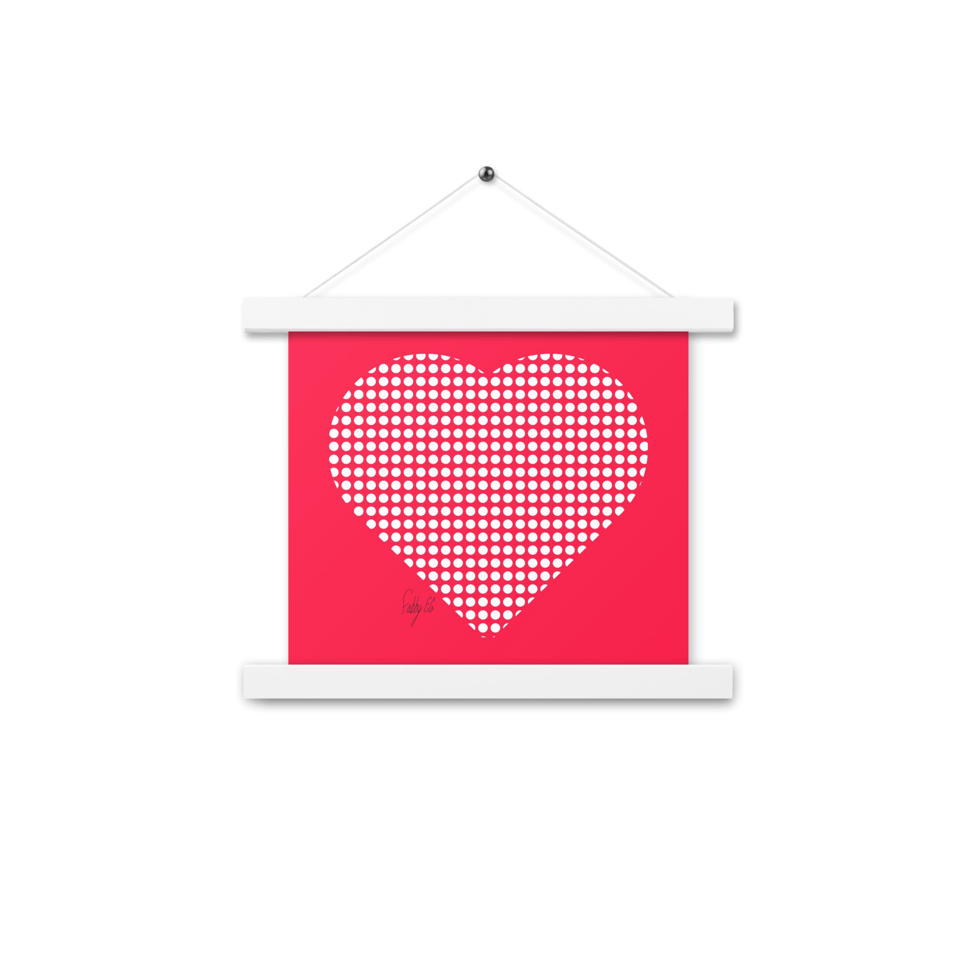 In love (dotted heart) Poster with hangers
