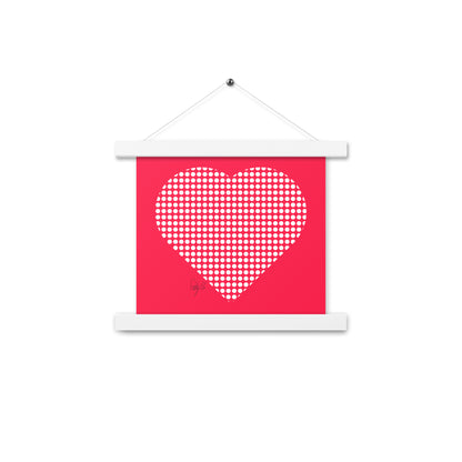 In love (dotted heart) Poster with hangers