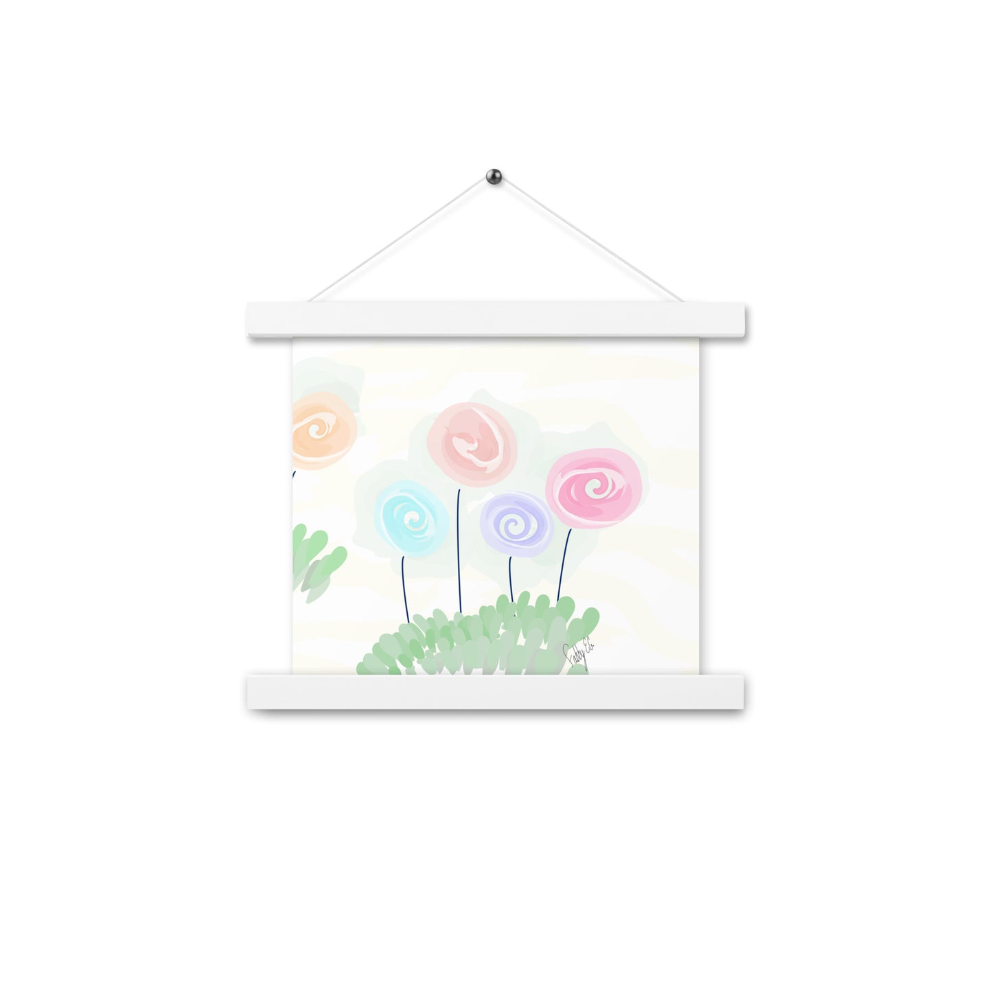 Women’s day flowers Poster with hangers