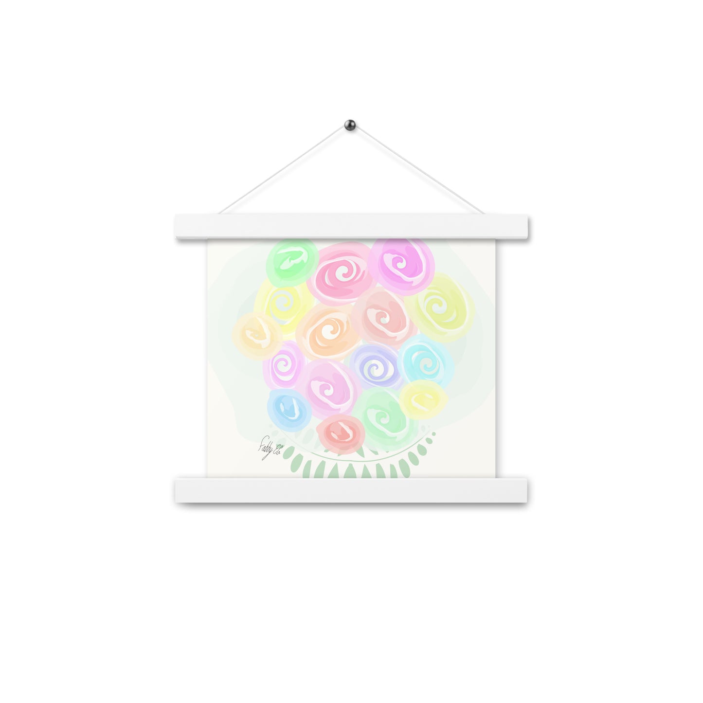 Bouquet of flowers Poster with hangers