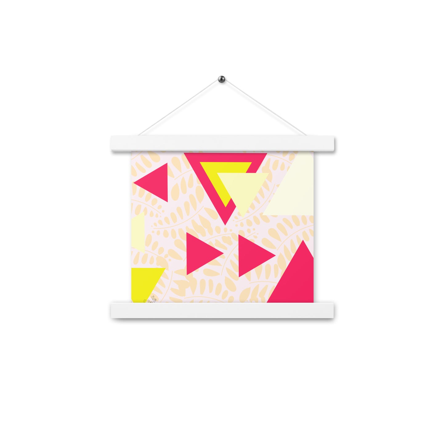 Triangular petals Poster with hangers