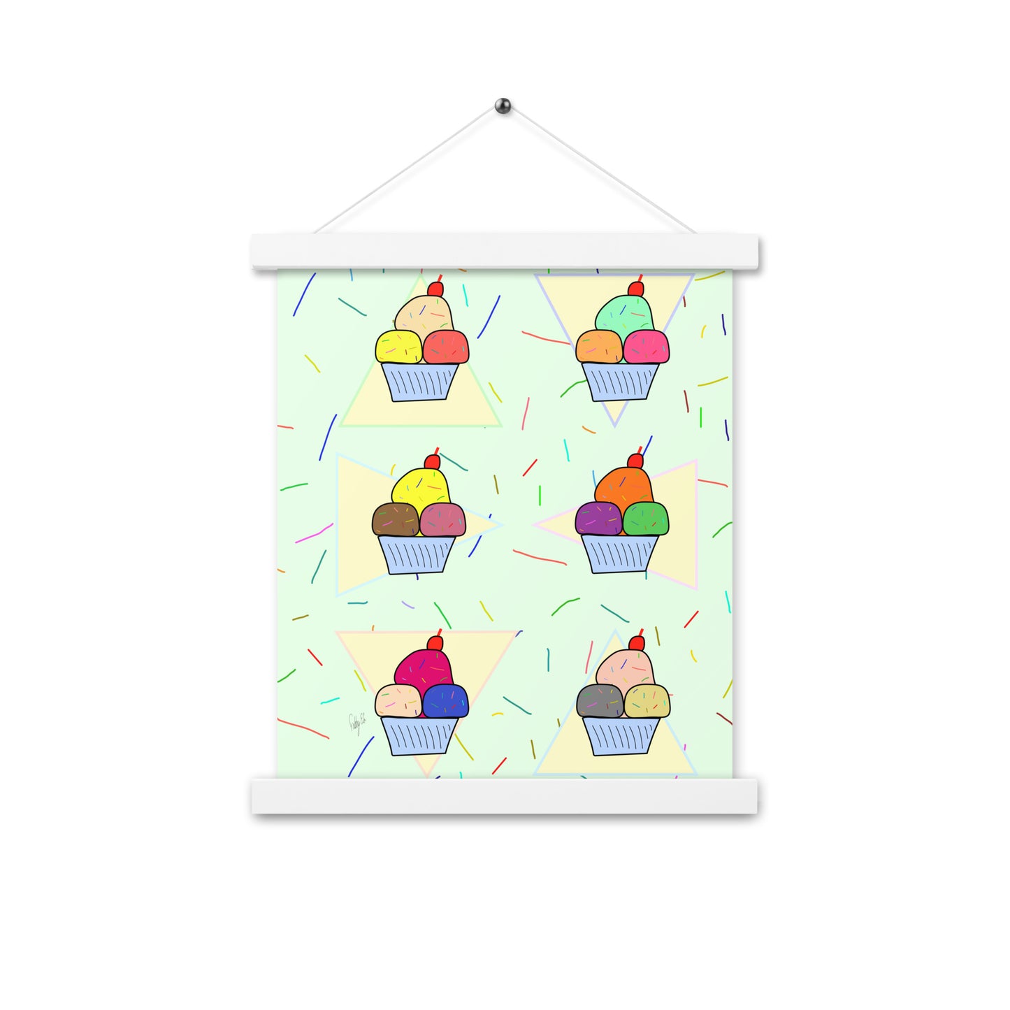 Ice cream time Poster with hangers