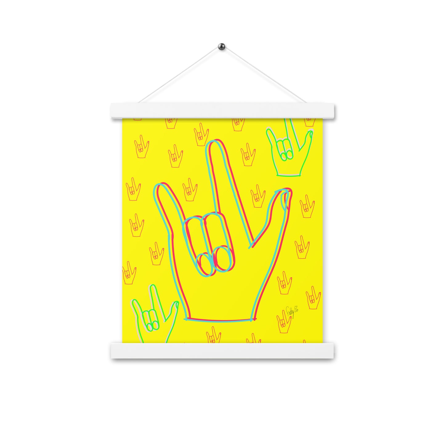 I love you sign language Poster with hangers