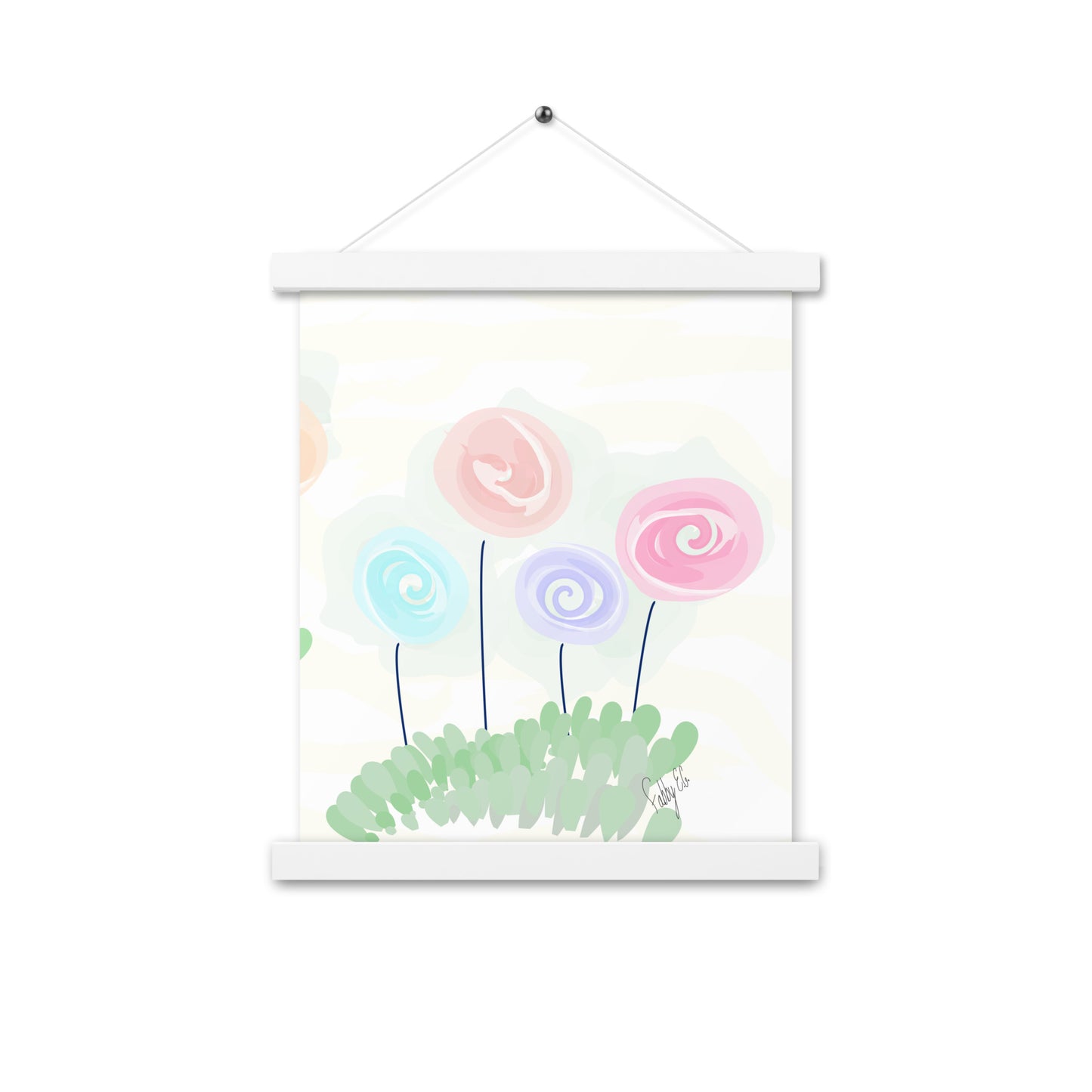 Women’s day flowers Poster with hangers