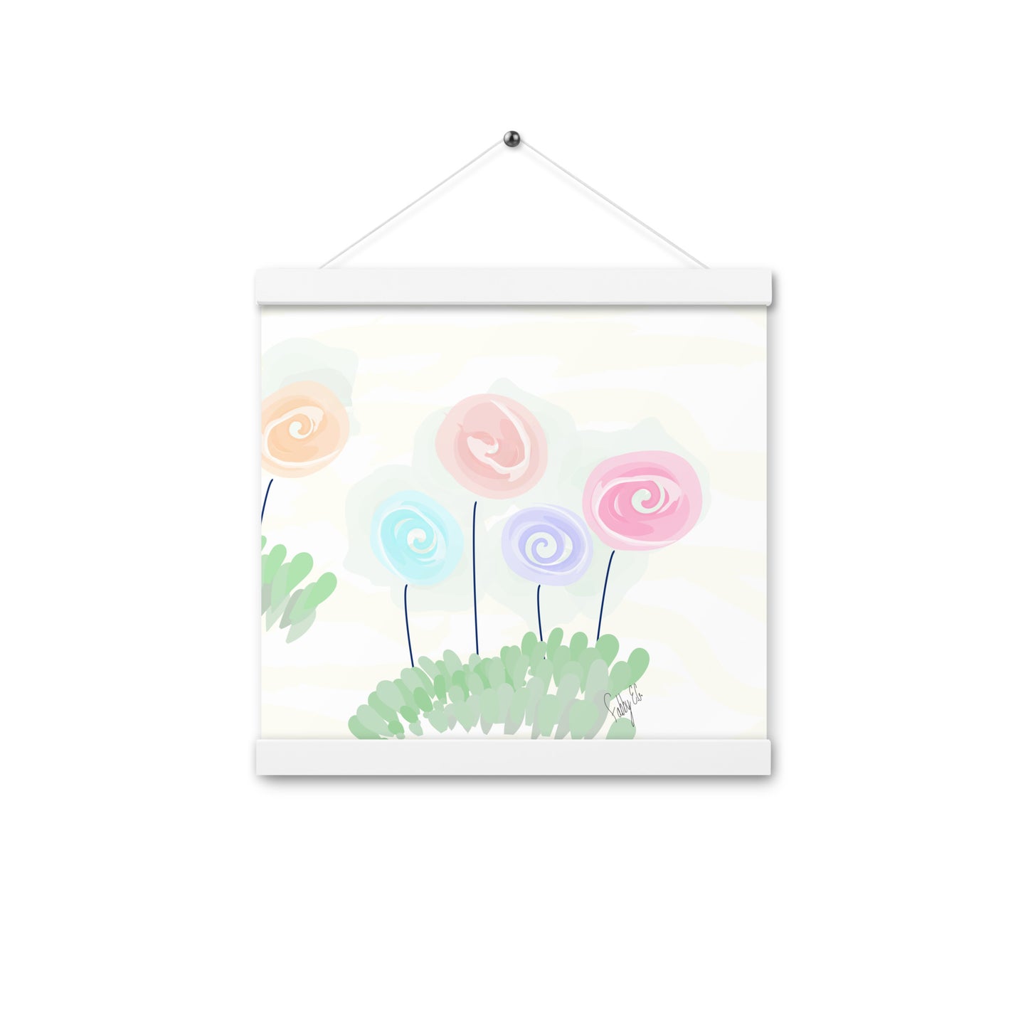 Women’s day flowers Poster with hangers