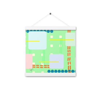 Off grid green Poster with hangers