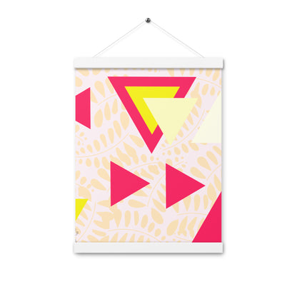 Triangular petals Poster with hangers