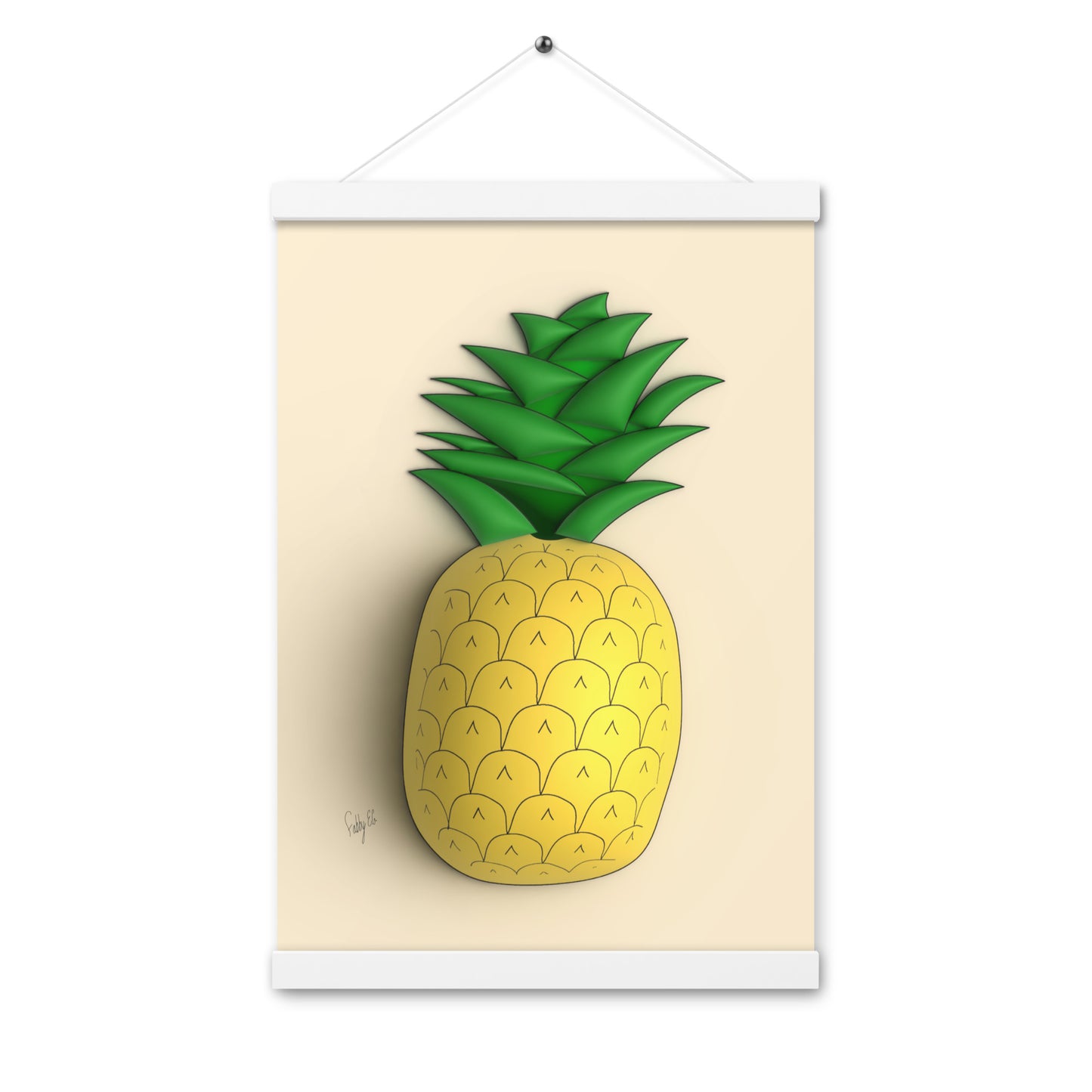 Pineapple 3D Poster with hangers