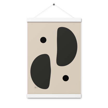 Mirror effect dots pale Poster with hangers