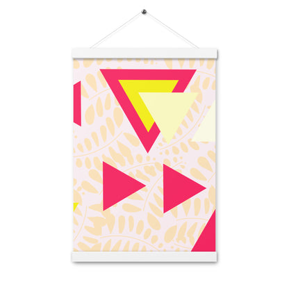 Triangular petals Poster with hangers