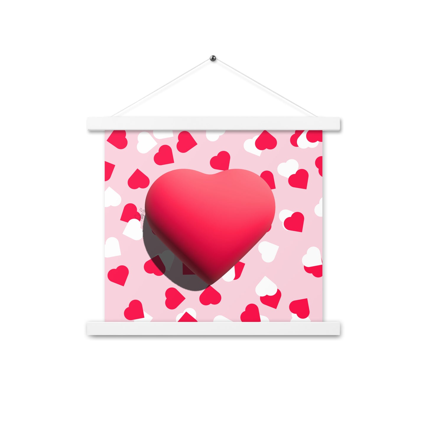 Valentines heart for love Poster with hangers