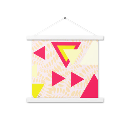 Triangular petals Poster with hangers