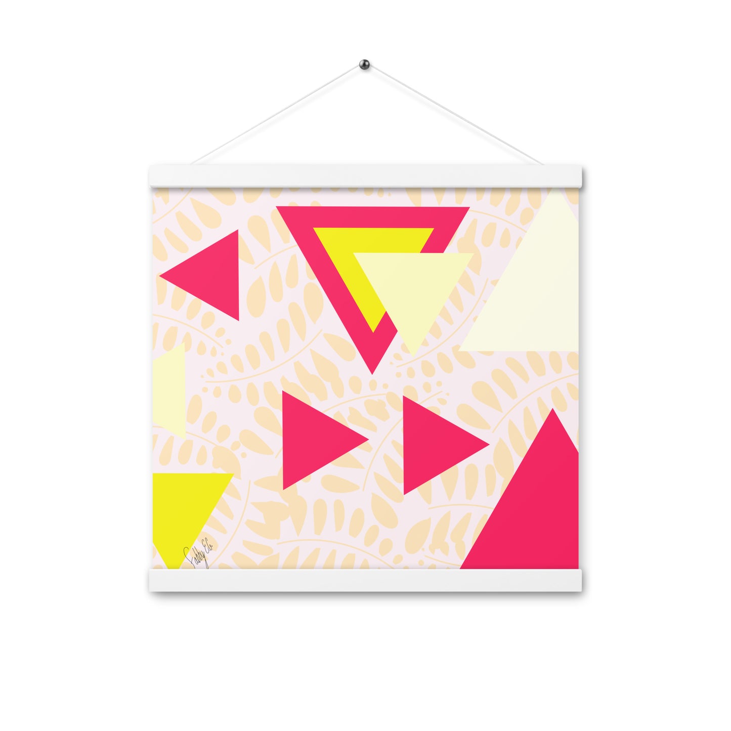 Triangular petals Poster with hangers