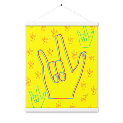 I love you sign language Poster with hangers