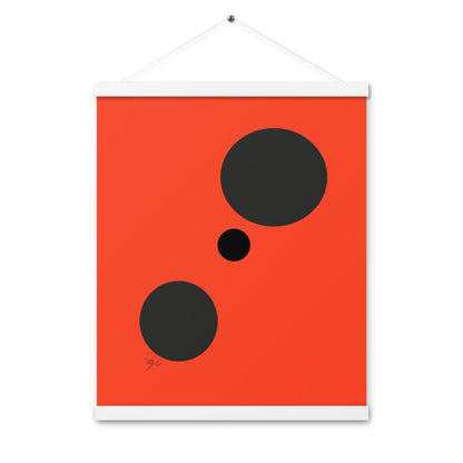 Dots orange Poster with hangers