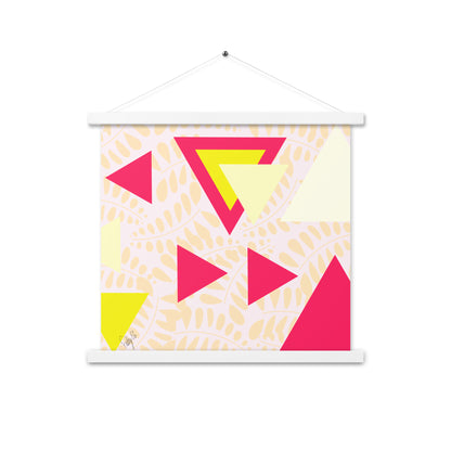 Triangular petals Poster with hangers