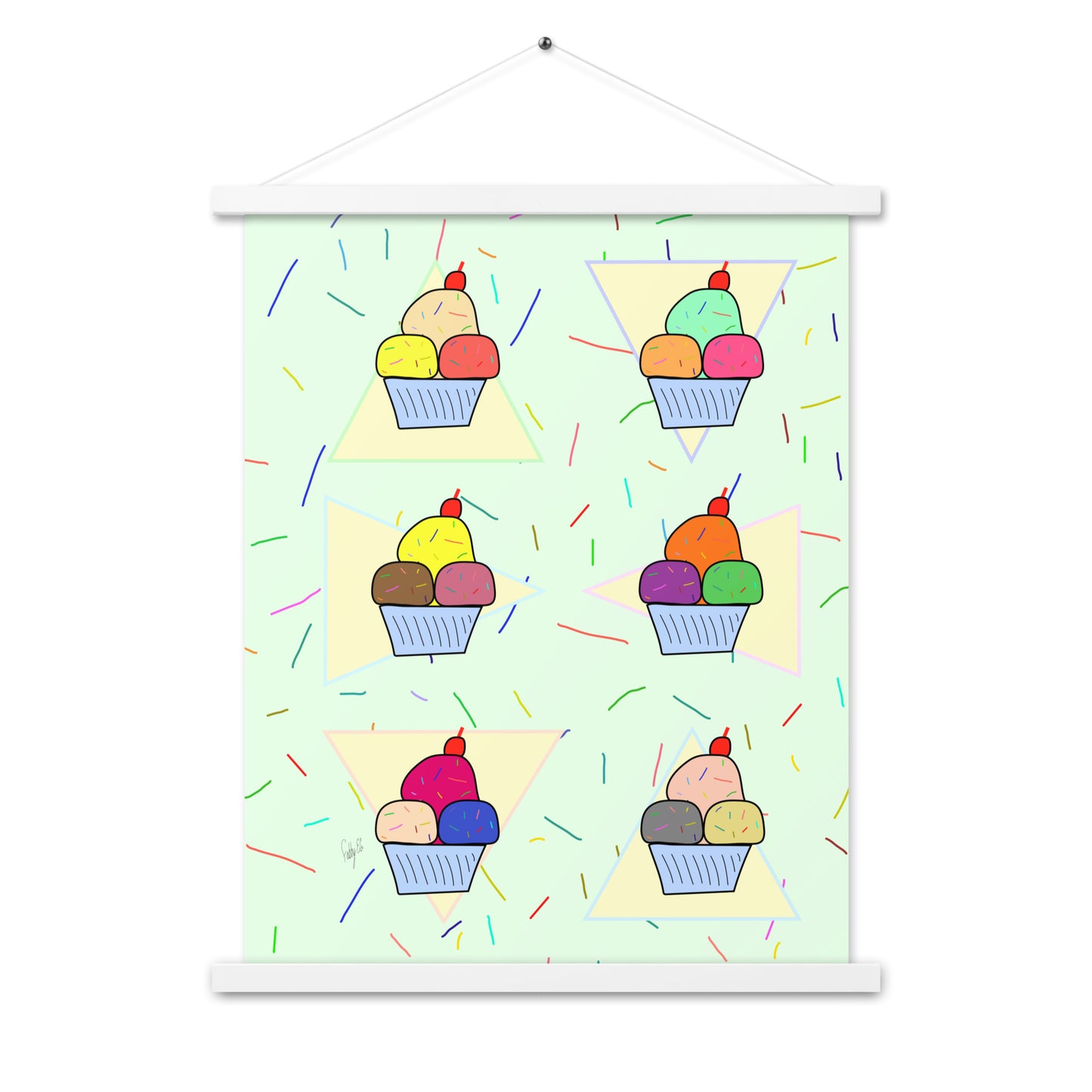 Ice cream time Poster with hangers