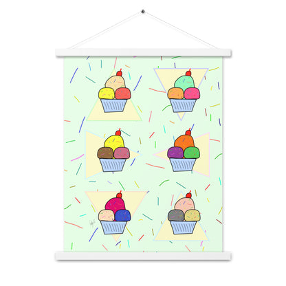 Ice cream time Poster with hangers