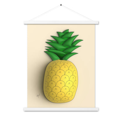 Pineapple 3D Poster with hangers