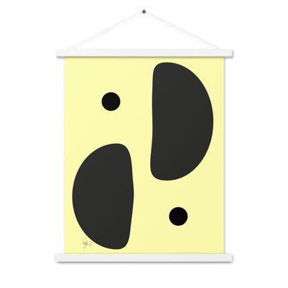 Mirror effect dots yellow warmth Poster with hangers