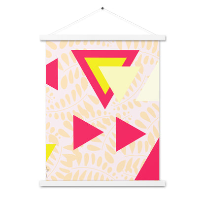 Triangular petals Poster with hangers