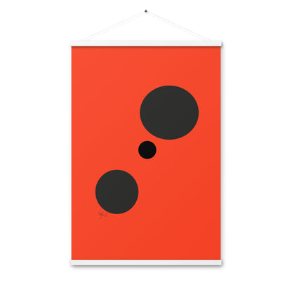 Dots orange Poster with hangers