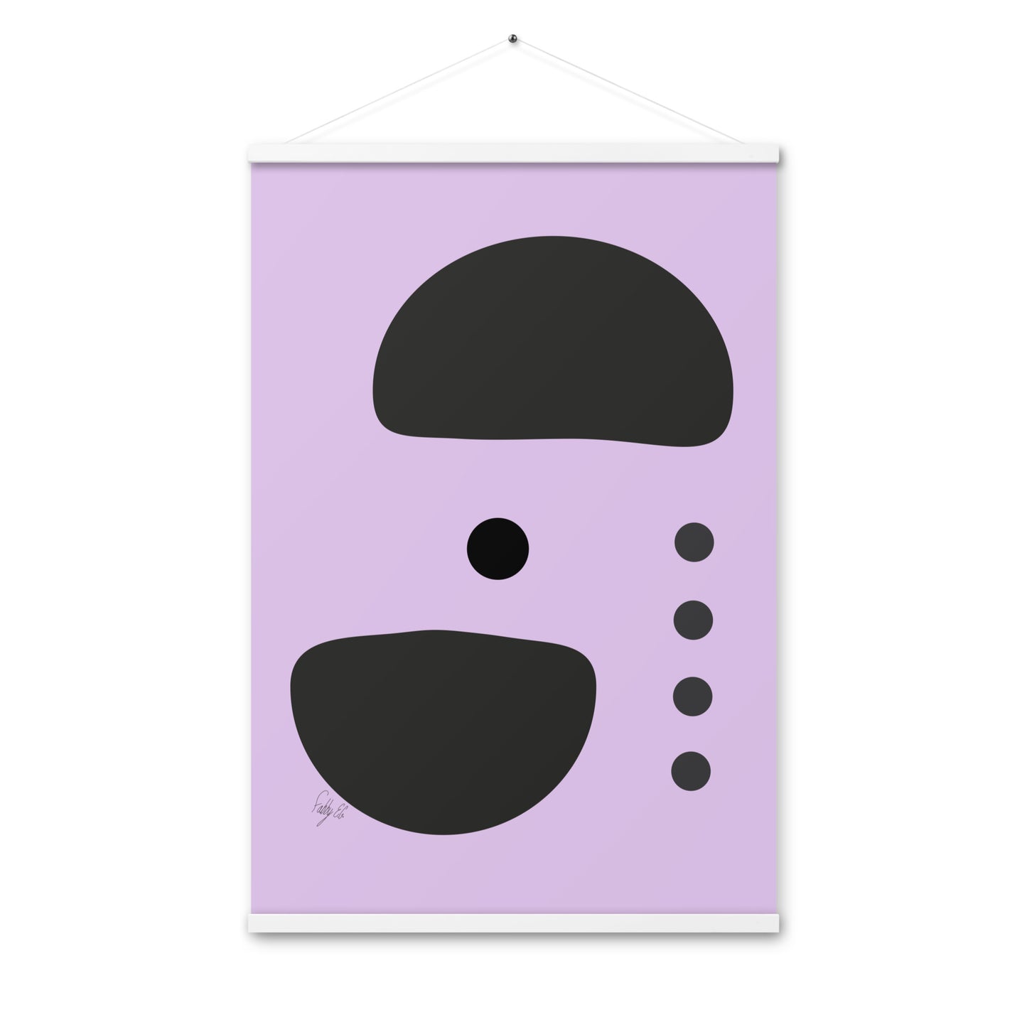 Dots taking sides fog Poster with hangers