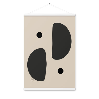 Mirror effect dots pale Poster with hangers