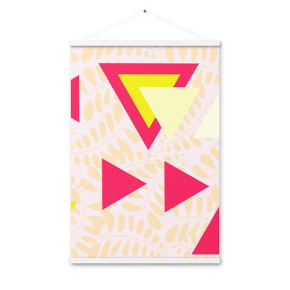 Triangular petals Poster with hangers