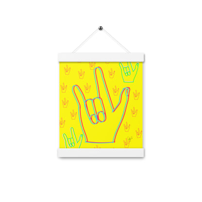 I love you sign language Poster with hangers