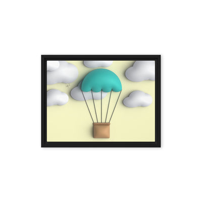 Air ballon framed canvas