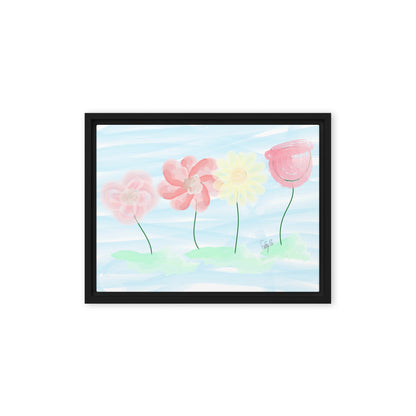 Buy myself flowers framed canvas