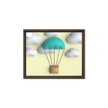 Air ballon framed canvas