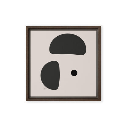 Opposite dots Merino framed canvas